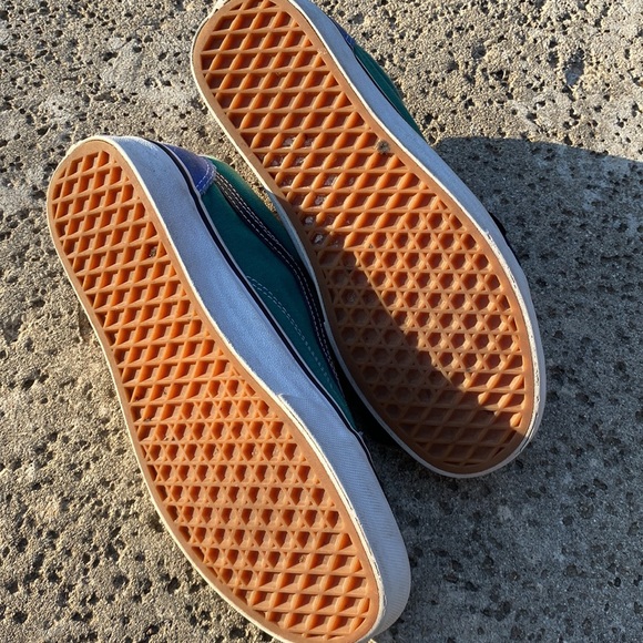 Retro old School multi color vans sz 7 men 8.5 woman shoes - Picture 4 of 8